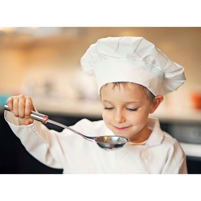 HIC Kid's Chef's Hat, Heavyweight Cotton Twill