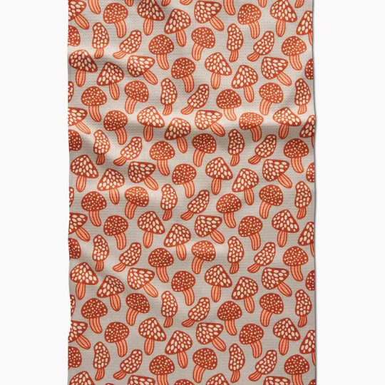 Geometry Many Mushrooms Towel