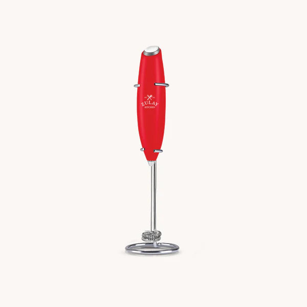 Zulay Cardinal Red Double Whisk Milk Frother