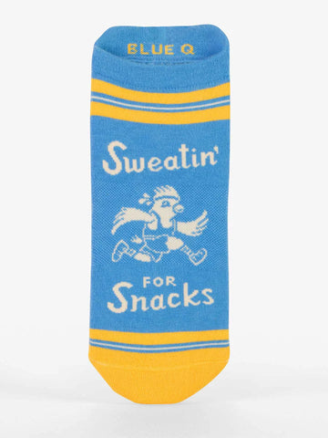 Blue Q Sweatin' For Snacks Sneaker Socks