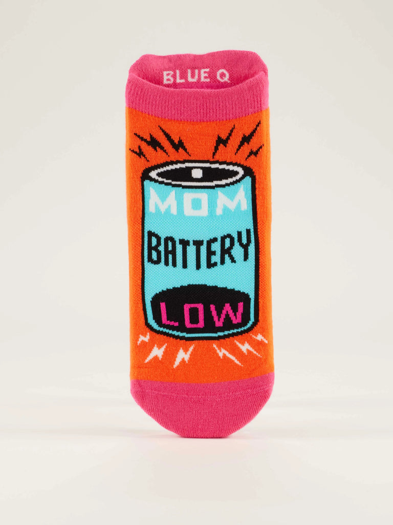 Blue Q Mom Battery Sneaker Socks