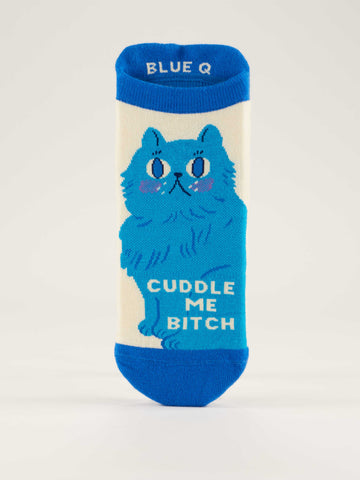Blue Q Cuddle Me Bitch Sneaker Socks