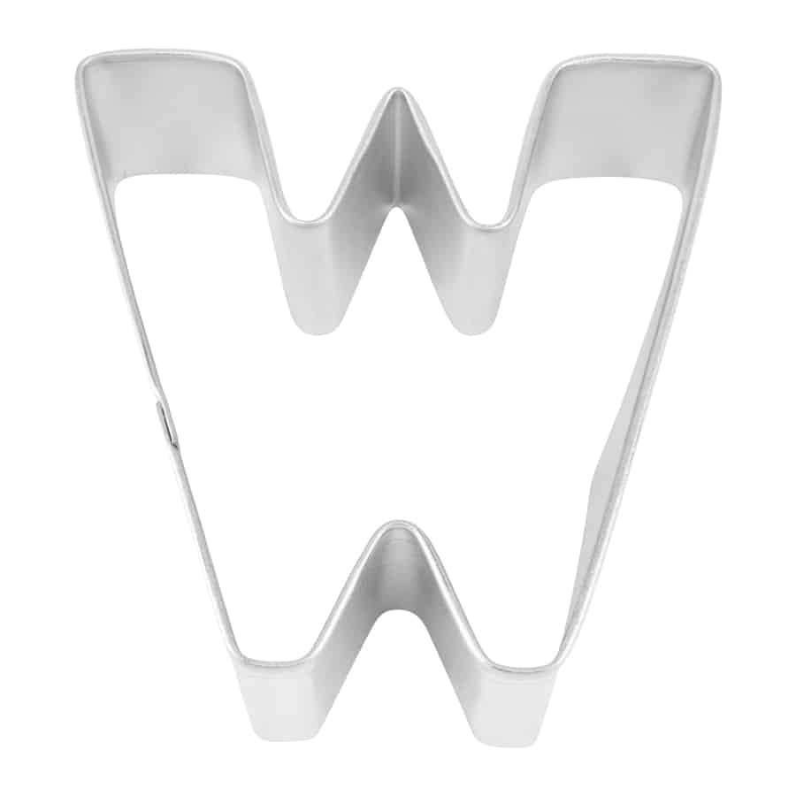 R&M Letter W Cookie Cutter 2.75"
