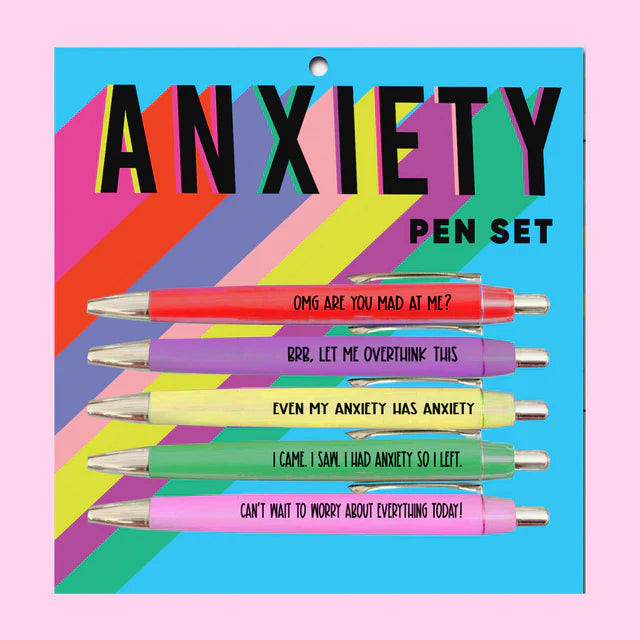 Fun Club Anxiety Pens Set of 5