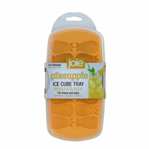 HIC Joie Ice Cube Tray with Lid, Pineapple Design
