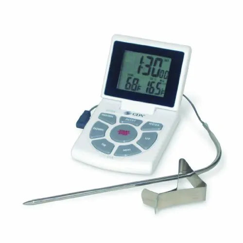 Thermometer Combo Probe Thermometer, Timer & Clock