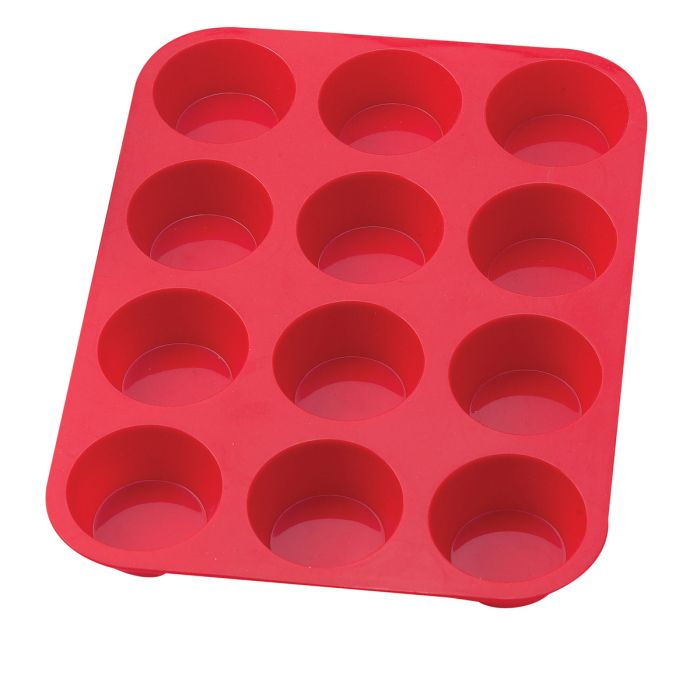HIC Mrs. Anderson's Baking Silicone Muffin Pan, 12 Cup