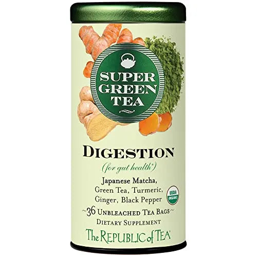 Republic of Tea Organic Digestion Super Green Tea Bags