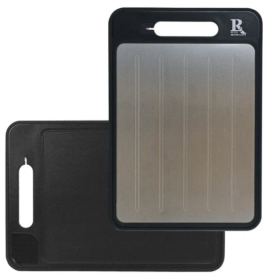 Reston Lloyd Black Cutting Board/Defroster/Zester/Knife Sharpener