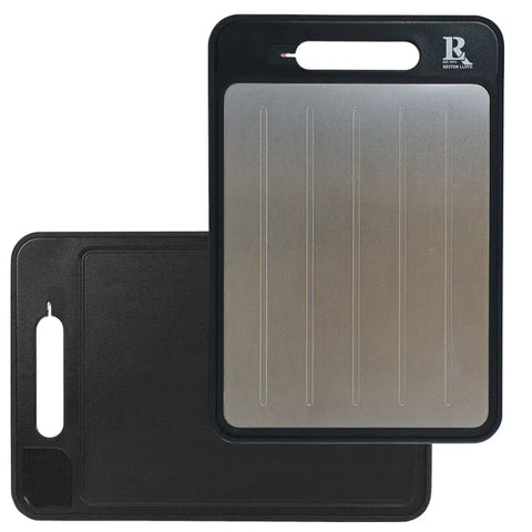 Reston Lloyd Black Cutting Board/Defroster/Zester/Knife Sharpener