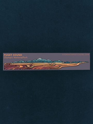 Hydrascape Miniscape Olympics and Puget Sound Sticker