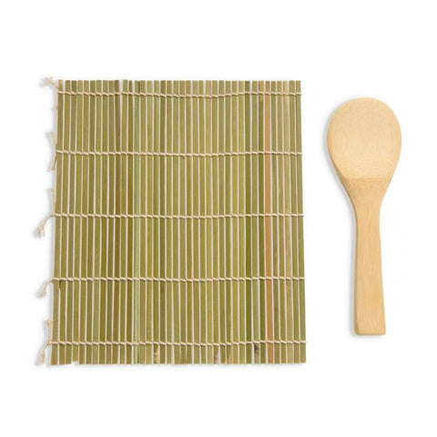 HIC Helens Asian Kitchen Sushi Mat & Paddle