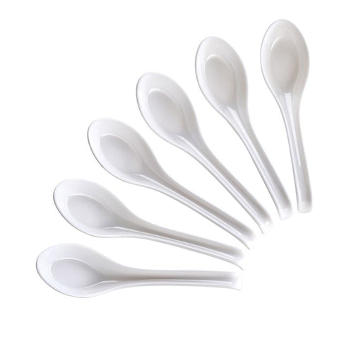 HIC Helen's Asian Kitchen Asian Soup Spoons, Set of 6