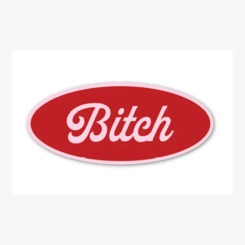 Fun Club Bitch Diner Name Tag Sticker