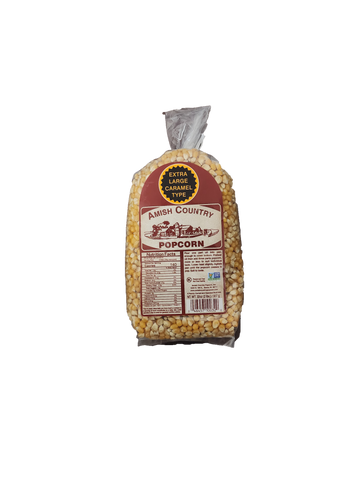 Amish Popcorn Company 2lb Extra Large Caramel Type Popcorn