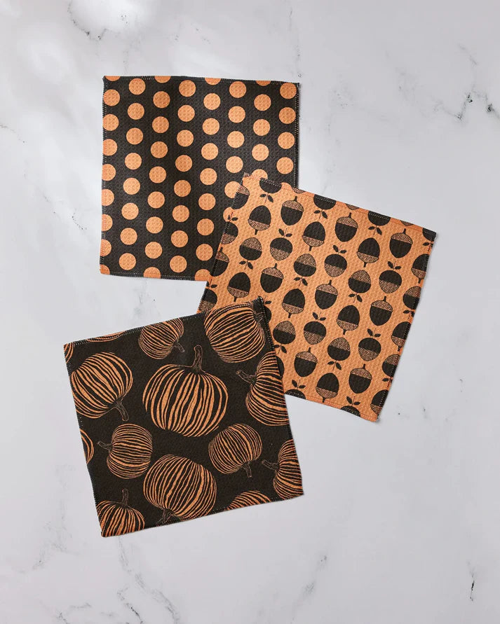 Geometry Autumn Noir Dishcloth Set