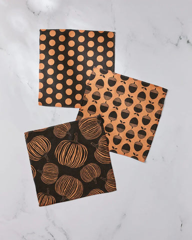 Geometry Autumn Noir Dishcloth Set