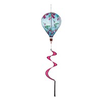 EG Hummingbird Feeding Animated Burlap Balloon Spinner