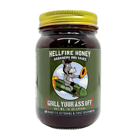 Grill Your Ass Off Hell Fire Honey BBQ Sauce