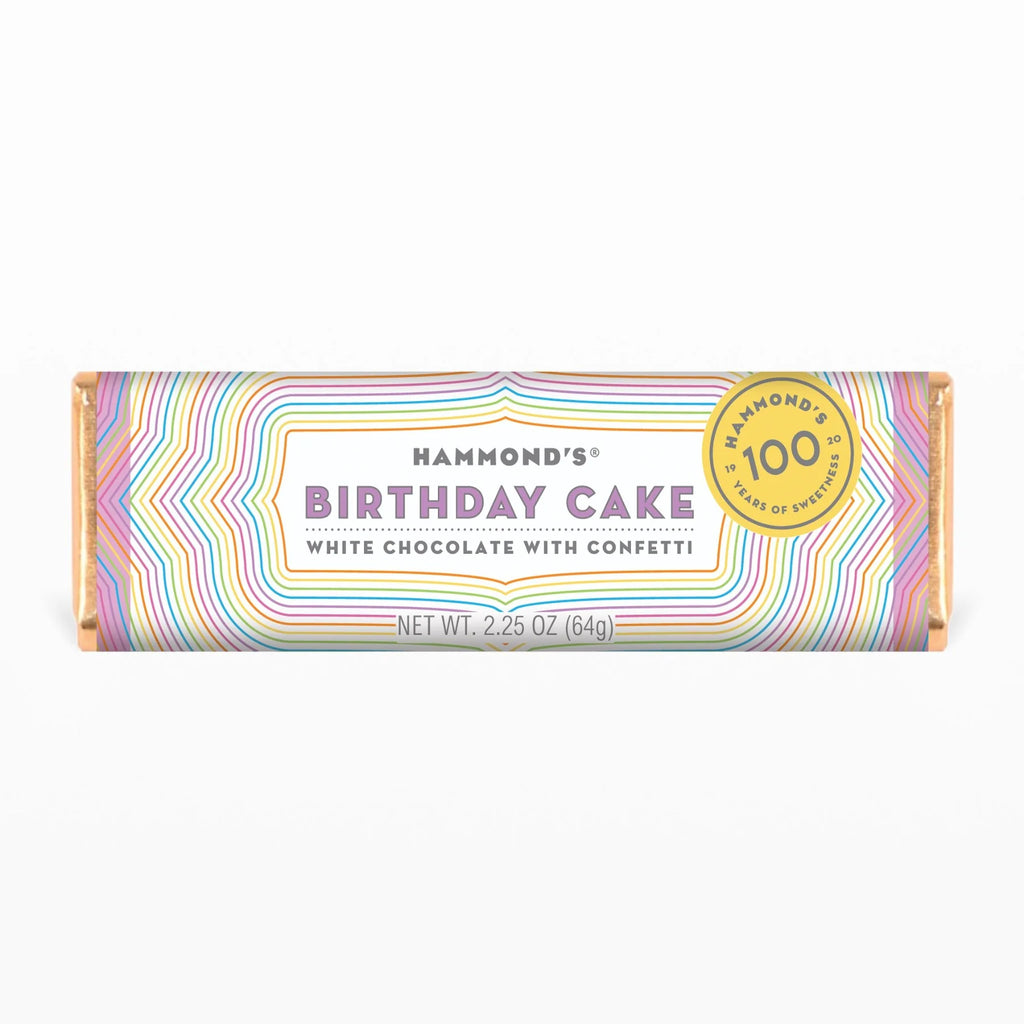 HC Birthday Cake White Chocolate & Confetti Chocolate Bar