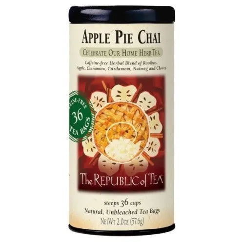 Republic of Tea Apple Pie Chai Herbal Tea Bags