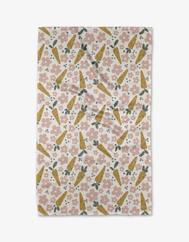 Geometry Carrot Patch Tea Towel