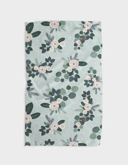 Geometry Country Winter Kitchen Tea Towel