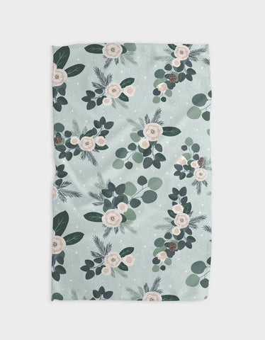 Geometry Country Winter Kitchen Tea Towel