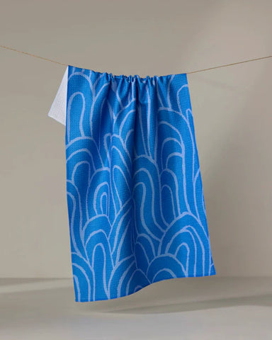 Geometry High Tide Tea Towel