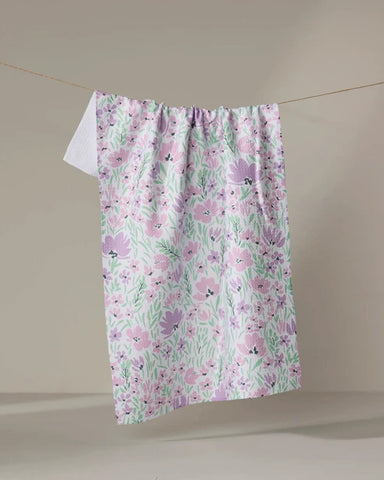 Geometry Spring Fleur Blooms Tea Towel