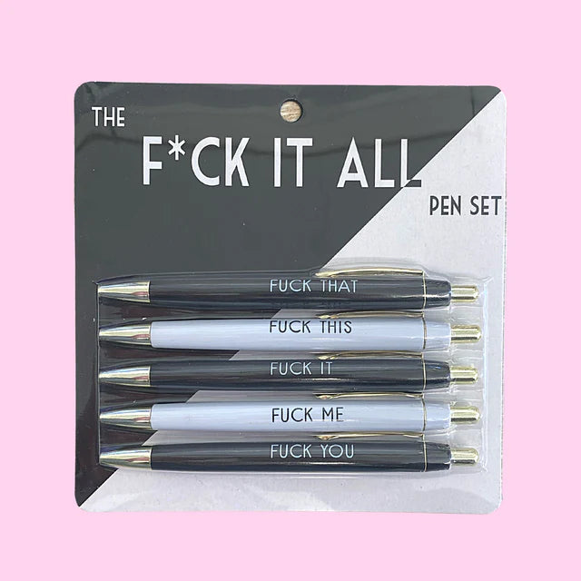 Fun Club Fuck it All Pen Set of 5