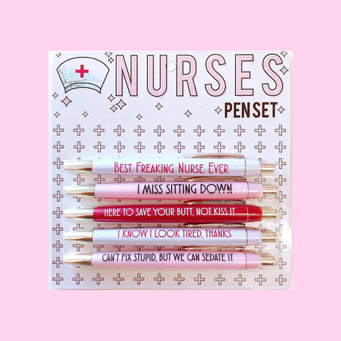 Fun Club Nurses Pen Set of 5