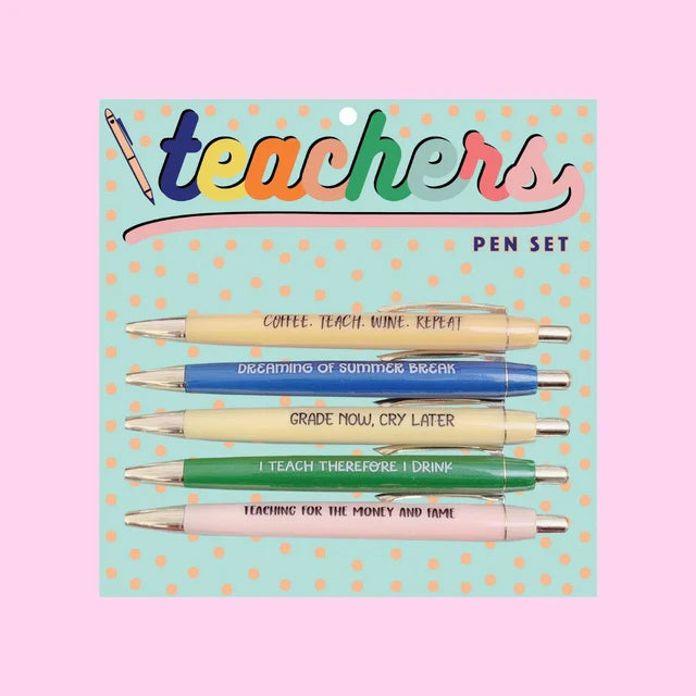 Fun Club Teachers Pens Set of 5