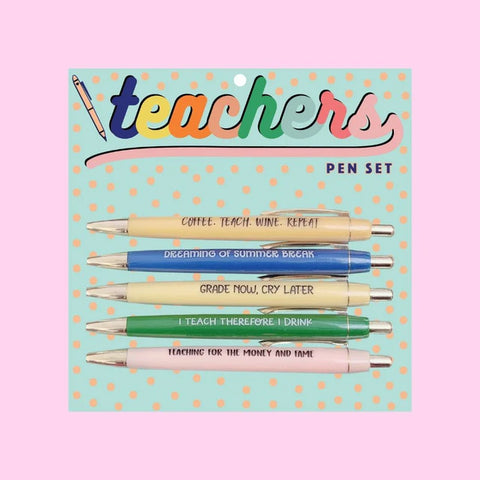 Fun Club Teachers Pens Set of 5