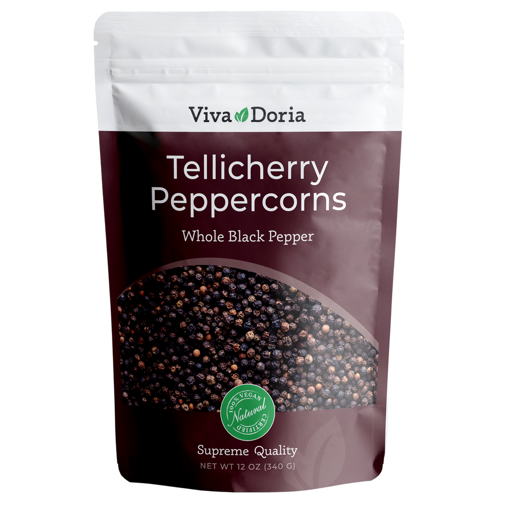Viva Doria Tellicherry Peppercorn (Whole Black Pepper) 12 oz