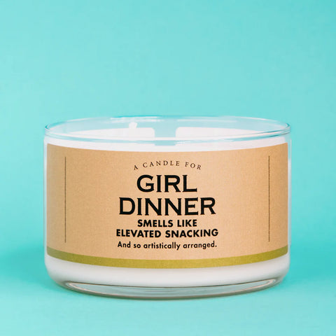 Whiskey River Girl Dinner Candle