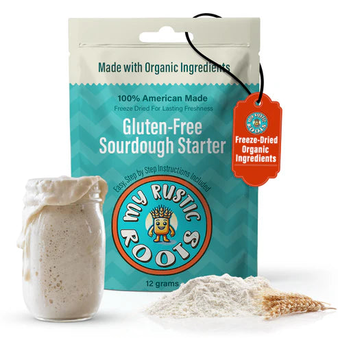 My Rustic Roots Organic, Non GMO GLUTEN FREE Sourdough Starter 12 grams