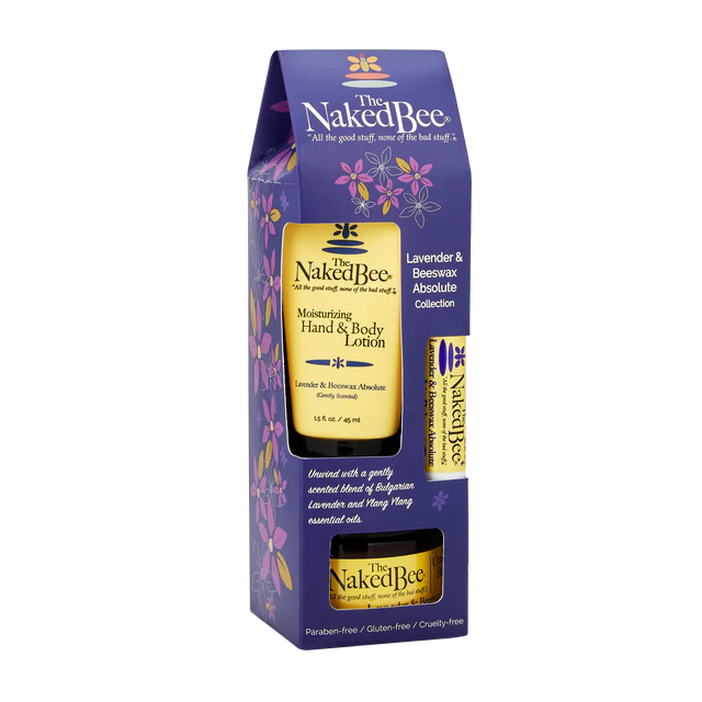 Naked Bee Lavender Beeswax Collection Gift Set
