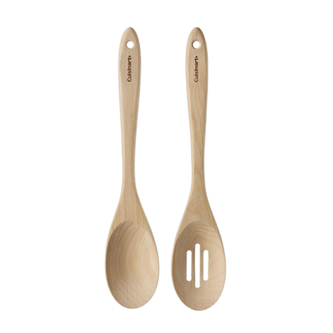 Beechwood 2pc Spoon Set (Solid and Slotted)