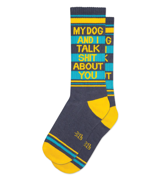 Gumball Poodle My dog and I talk Shit About you Socks
