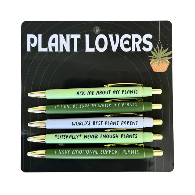 Fun Club Plant Lovers Pens Set of 5