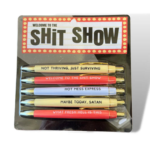 Fun Club Shit Show Pens Set of 5