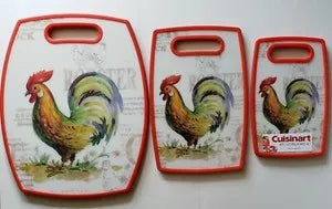 Cuisinart Rooster Cutting Board Set 3pc
