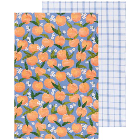 Now Designs Peach Dishtowels Set of 2