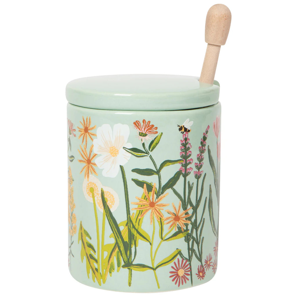 Now Designs Bees & Blooms Honey Pot