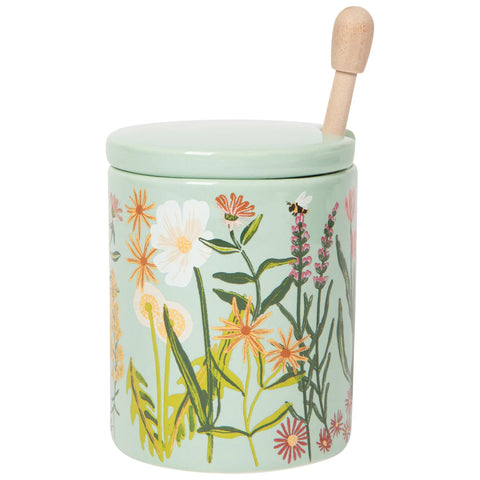 Now Designs Bees & Blooms Honey Pot