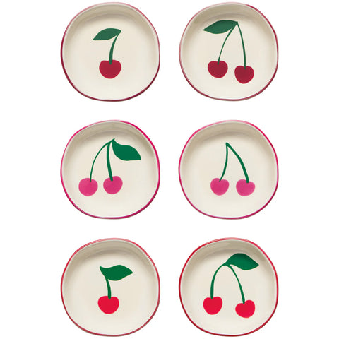 Now Designs Very Cherry Pinch Bowls Set of 6 Assorted