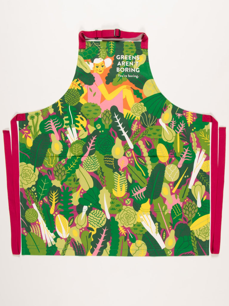 Blue Q Greens Aren't Boring You're Boring Apron