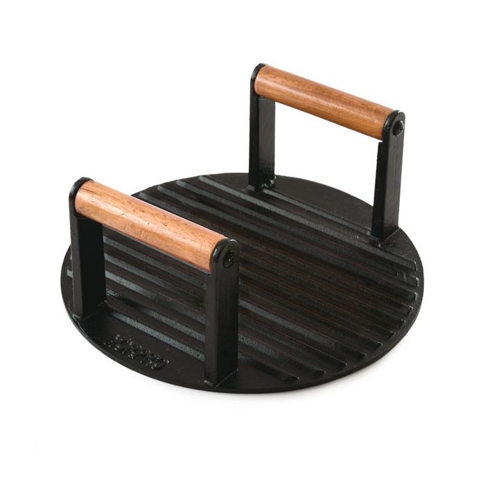 Norpro Pre-Seasoned Cast Iron Grill Top Bacon Press
