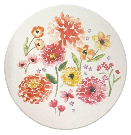 Now Design Coaster Soaks Up Cottage Floral